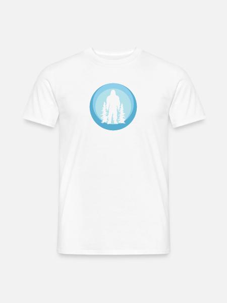 Lochness Bigfoot Yeti - Men's T-Shirt - white