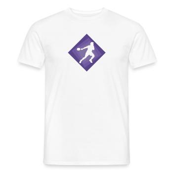 Squash Squash Player Squash Racket - Men's T-Shirt - white - Front - AI Model Male 178 dark (178cm)