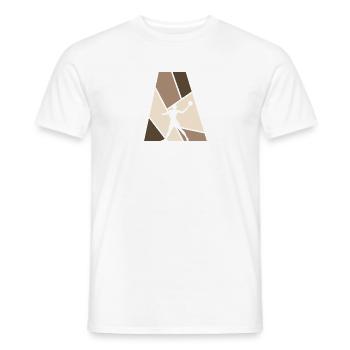 Beach Tennis Beach Tennis Beachball - Men's T-Shirt - white - Front - AI Model Male 178 dark (178cm)