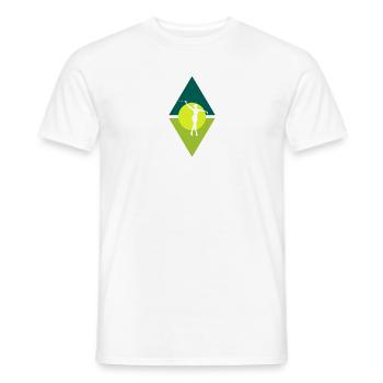 Bâton tournant tournant bâton virevoltant - T-shirt homme - blanc - Devant - AI Model Male 178 dark (178cm)