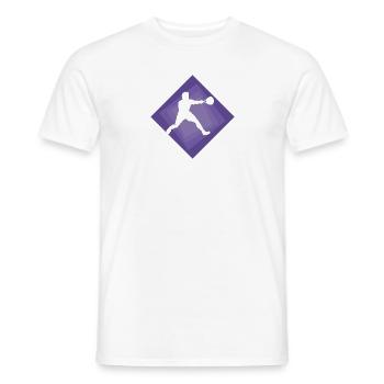 Rackets Squash Squash Rackets - Men's T-Shirt - white - Front - AI Model Male 178 dark (178cm)