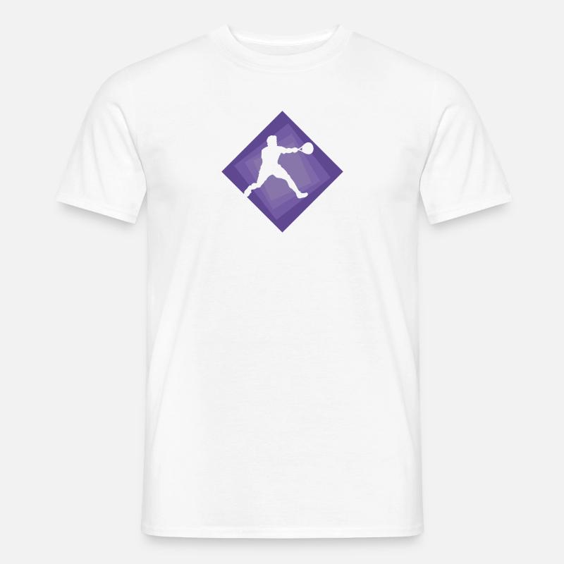 Schläger Squash Squashschläger - Männer T-Shirt - Weiß