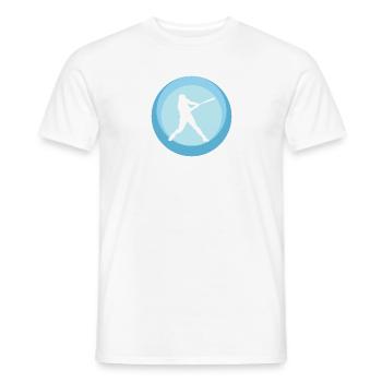 Softball Players Baseball Softball Players - Men's T-Shirt - white - Front - AI Model Male 178 dark (178cm)