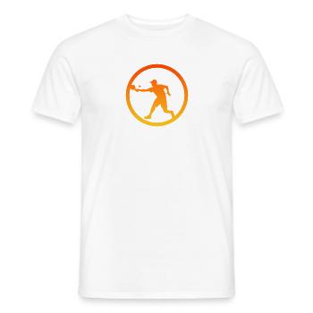 Pickleball Rackets Pickleball Players Tennis - Men's T-Shirt - white - Front - AI Model Male 178 dark (178cm)