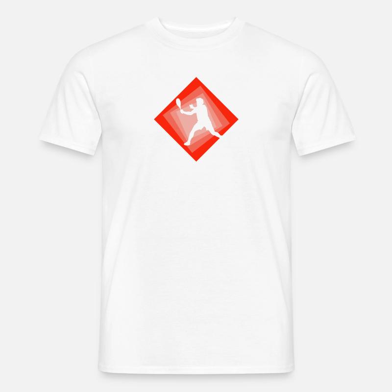 Schläger Squash Squash - Männer T-Shirt - Weiß