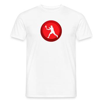 Squash Rackets Squash Squash Players - Men's T-Shirt - white - Front - AI Model Male 178 dark (178cm)
