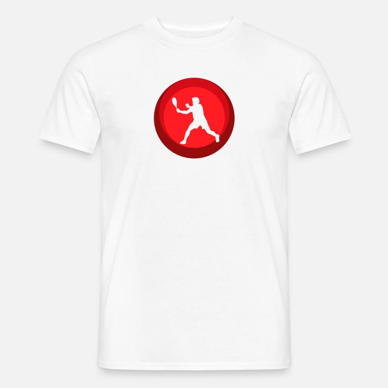 Squashschläger Squash Squash Spieler - Männer T-Shirt - Weiß