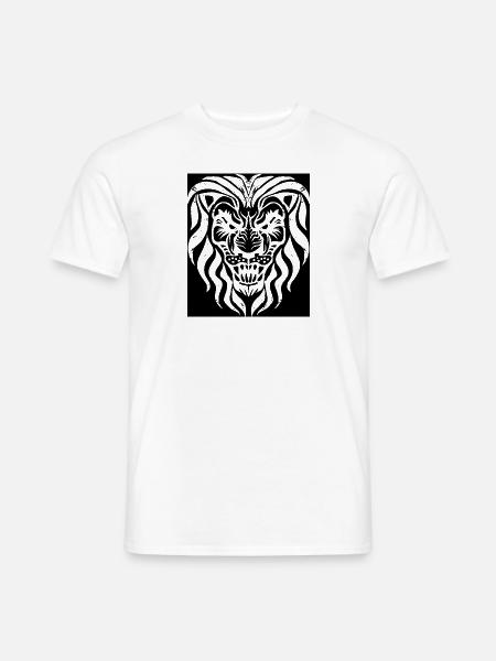 Löwe | Tier | Raubtier | Brüllen - Männer T-Shirt - Weiß