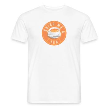 Apportez-moi un thé (Thé, Buveur de thé, Fan de thé) - T-shirt homme - blanc - Devant - AI Model Male 178 dark (178cm)