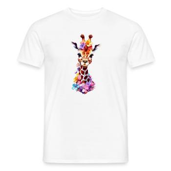 Giraffe V1 24 19 - Männer T-Shirt - Weiß - Vorne - AI Model Male 178 dark (178cm)