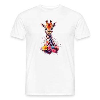 Giraffe V1 24 04 - Männer T-Shirt - Weiß - Vorne - AI Model Male 178 dark (178cm)