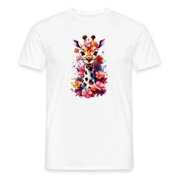 Giraffe V1 24 17 - Männer T-Shirt - Weiß - Vorne - AI Model Male 178 dark (178cm)