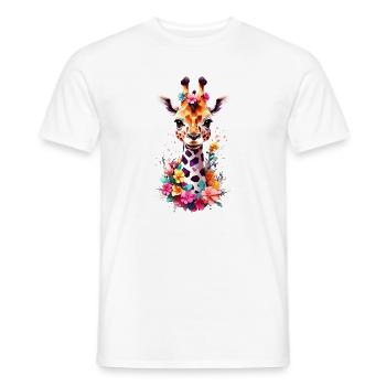 Giraffe V1 24 27 - Männer T-Shirt - Weiß - Vorne - AI Model Male 178 dark (178cm)