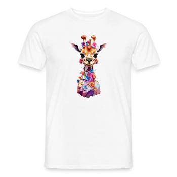Giraffe V1 24 22 - Männer T-Shirt - Weiß - Vorne - AI Model Male 178 dark (178cm)