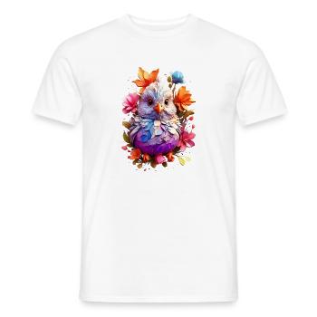 Vogel Bird V1 24 06 - Men's T-Shirt - white - Front - AI Model Male 178 dark (178cm)