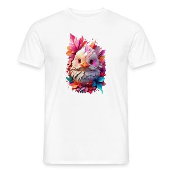 Vogel Bird V1 24 19 - Men's T-Shirt - white - Front - AI Model Male 178 dark (178cm)