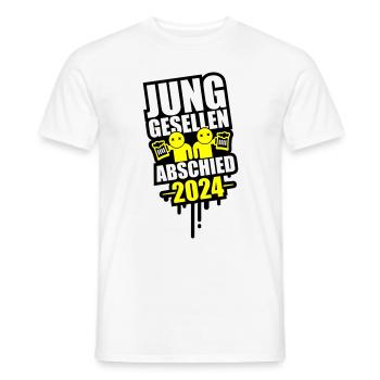 Enterrement de vie de garçon 2024 Enterrement de vie de garçon - T-shirt homme - blanc - Devant - AI Model Male 178 dark (178cm)