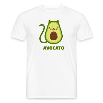 avocado - Men's T-Shirt - white - Front - AI Model Male 178 dark (178cm)