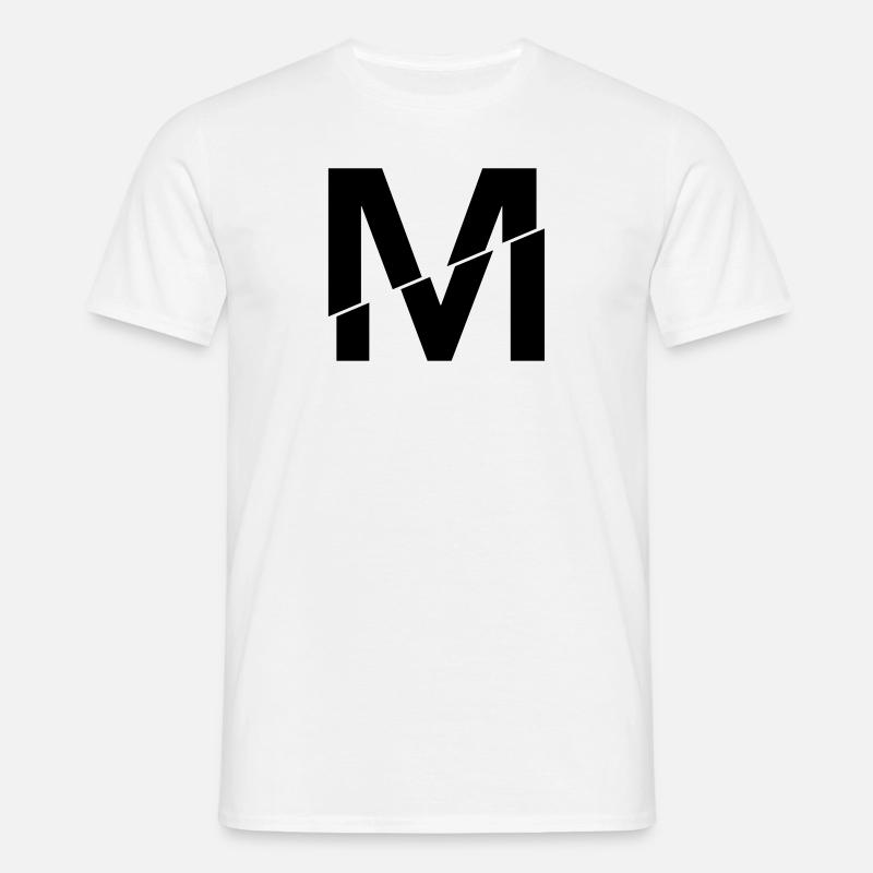 M broken - Männer T-Shirt - Weiß
