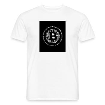 Bitcoin - Männer T-Shirt - Weiß - Vorne - AI Model Male 178 dark (178cm)