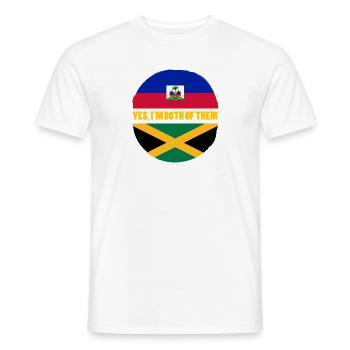 Haiti Haitian Jamaica Combination I Gift - Men's T-Shirt - white - Front - AI Model Male 178 dark (178cm)