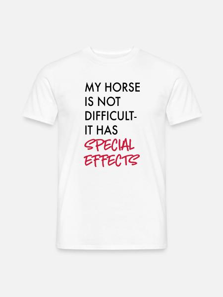 Cheval - T-shirt homme - blanc