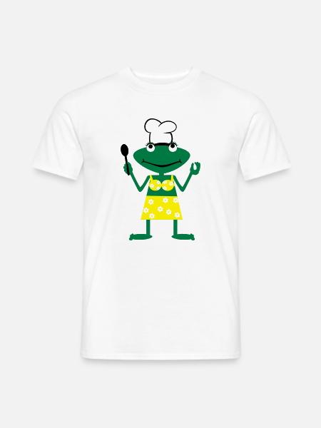 Cook frog - Männer T-Shirt - Weiß