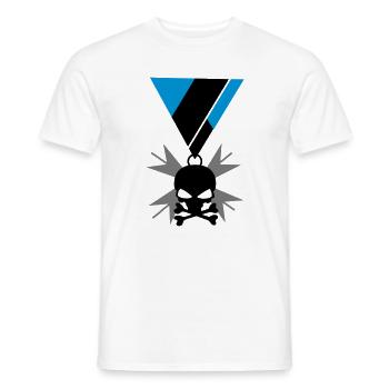 Totenkopf Schädel und Knochen Orden - Männer T-Shirt - Weiß - Vorne - AI Model Male 178 dark (178cm)