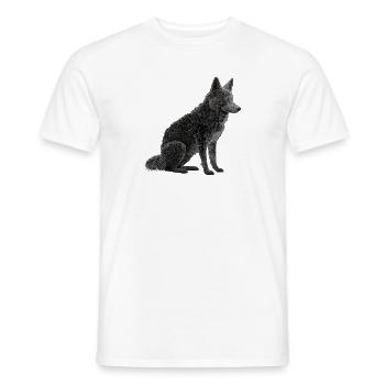 Loup - T-shirt homme - blanc - Devant - AI Model Male 178 dark (178cm)