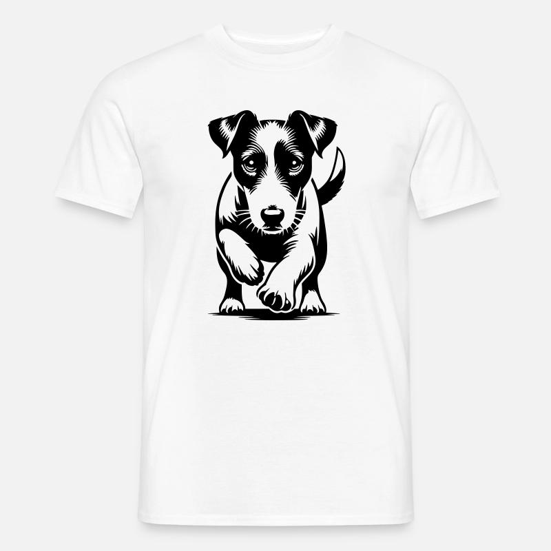 Jack Russell Terrier - Männer T-Shirt - Weiß