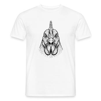 Poulet - T-shirt homme - blanc - Devant - AI Model Male 178 dark (178cm)