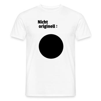 Nicht originell - Männer T-Shirt - Weiß - Vorne - AI Model Male 178 dark (178cm)