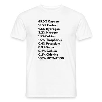 Menschlicher Körper - Männer T-Shirt - Weiß - Vorne - AI Model Male 178 dark (178cm)