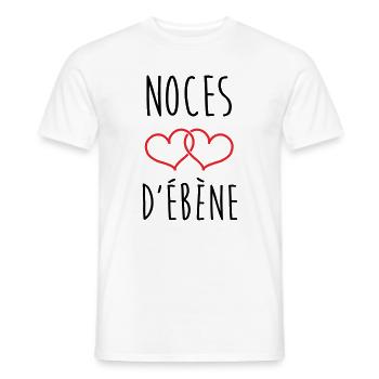 Ebony Wedding 78 Jahre Ehe - Männer T-Shirt - Weiß - Vorne - AI Model Male 178 dark (178cm)