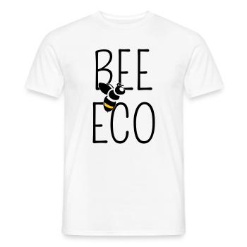 Bee Committed to Organic Transition - Men's T-Shirt - white - Front - AI Model Male 178 dark (178cm)