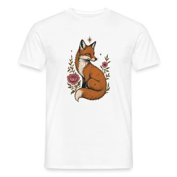 Fuchs  - Männer T-Shirt - Weiß - Vorne - AI Model Male 178 dark (178cm)