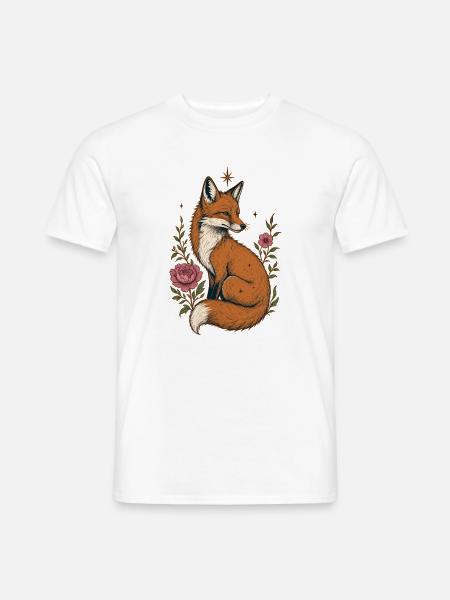Fuchs - Männer T-Shirt - Weiß