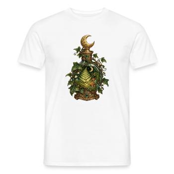 Mondschein Garten Elixierflasche - Männer T-Shirt - Weiß - Vorne - AI Model Male 178 dark (178cm)