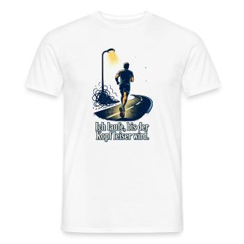 Laufen gegen Stress | Läufer | Mentale Balance - Männer T-Shirt - Weiß - Vorne - AI Model Male 178 dark (178cm)