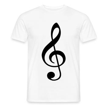 Clef - T-shirt homme - blanc - Devant - AI Model Male 178 dark (178cm)