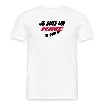 Je suis un kiné de ouf !!! 222 - Männer T-Shirt - Weiß - Vorne - AI Model Male 178 dark (178cm)
