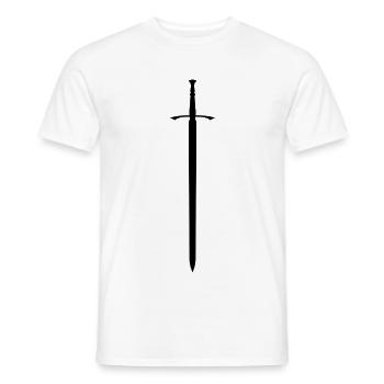 Sword - Men's T-Shirt - white - Front - AI Model Male 178 dark (178cm)