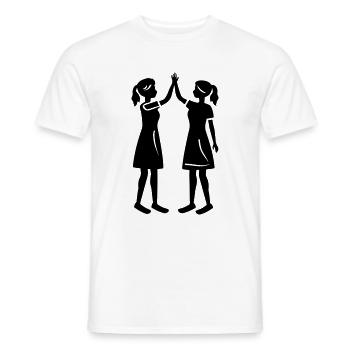 Freundschaft Mädels Beste Freundin - Männer T-Shirt - Weiß - Vorne - AI Model Male 178 dark (178cm)