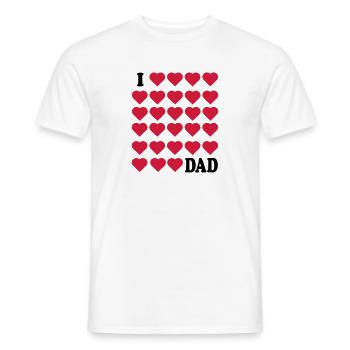 Ich liebe Papa - Männer T-Shirt - Weiß - Vorne - AI Model Male 178 dark (178cm)