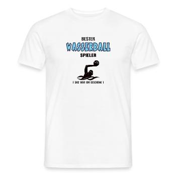 Wasserball Spieler Bester Wasserballer Geburtstag - Männer T-Shirt - Weiß - Vorne - AI Model Male 178 dark (178cm)