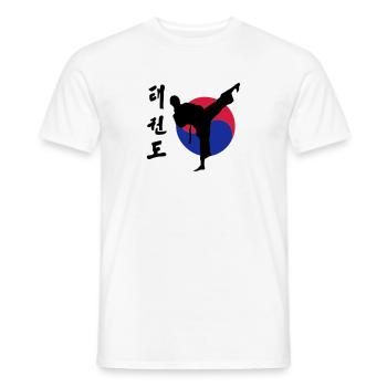 taekwondo - Men's T-Shirt - white - Front - AI Model Male 178 dark (178cm)