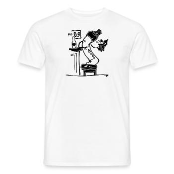Dude no 03 - Men's T-Shirt - white - Front - AI Model Male 178 dark (178cm)