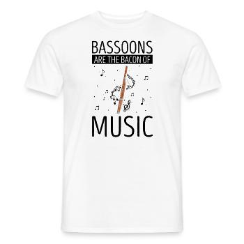 Fagottist für Fagottorchester und Fagottist - Männer T-Shirt - Weiß - Vorne - AI Model Male 178 dark (178cm)