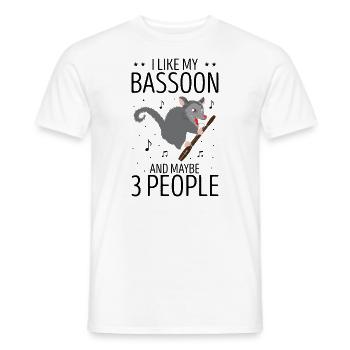 Orchestra and woodwind instrument - Men's T-Shirt - white - Front - AI Model Male 178 dark (178cm)