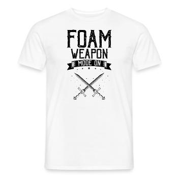 Citation Larper pour les jeux de rôle GN et fantastiques - T-shirt homme - blanc - Devant - AI Model Male 178 dark (178cm)
